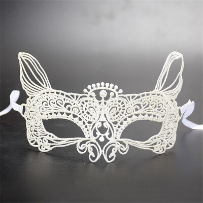 

Tailored Masquerade Lace Mask Catwoman Halloween Cutout Prom Party Mask Accessories HOT