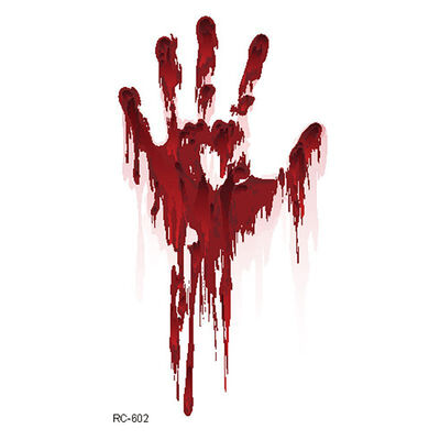 

Halloween Zombie Scar Tattoo with False Knot Blood Makeup Halloween Decoration Wound Scary Blood Injury Waterproof Sticker