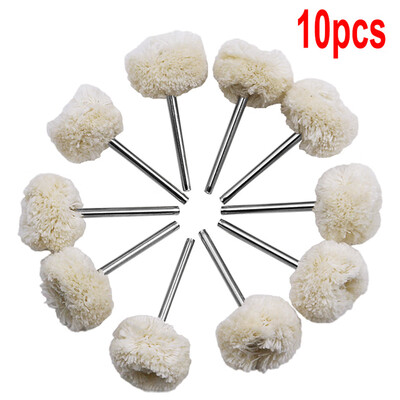 

10pcs 3mm Polishing Brush Dremel Accessories Grinding Buffing Wheel Grinder Head Drill Rotary Tools