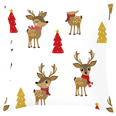 

Tailored Christmas Elk Santa Claus Pillow Case Sofa Car Throw Cushion Covers Home Decor