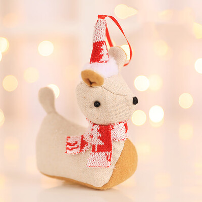 

Toponeto Home Decor Gifts Fabric Doll Pendant Christmas Tree Ornament Party Hanging Decor