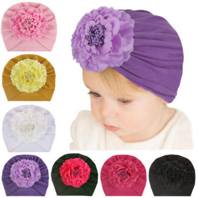 

Cute Girls Infant Flower Soft Cotton Hospital Beanie Cap Baby Newborn Baby Hat
