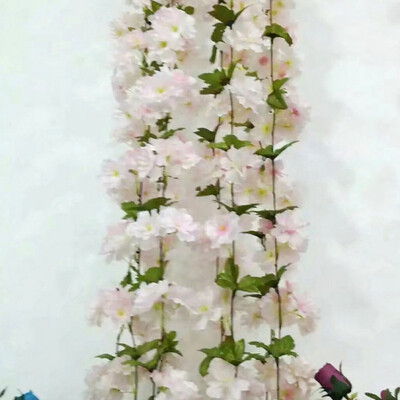 

Artificial Sakura Vine Jellyfish Flower Home Garden Wedding Decoration Artificial Flowers Rattan