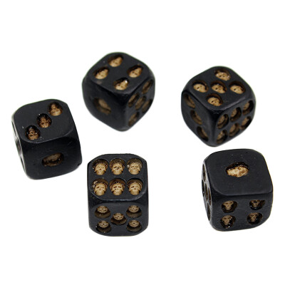 

Halloween Creative Game Dice Black Skull Dice Resin Halloween Party Game Dice New Fancy Toys 5PCS