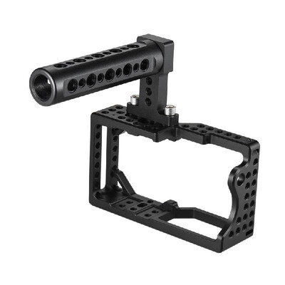 

Andoer Video Camera Cage Stabilizer Protector with Top Handle for BMPCC Camera to Mount Microphone Monitor Tripod LED Light Phot