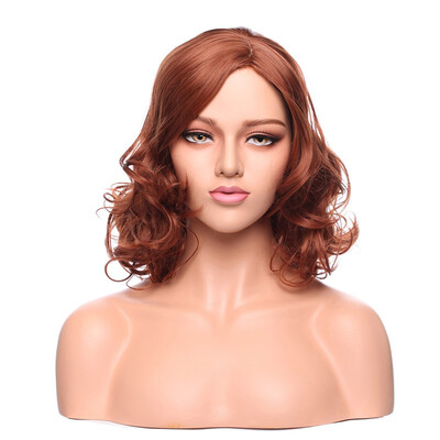 

Long Curly Synthetic Wig with Bangs Hair Wigs Heat Resistant Full Wig Full Head for Women