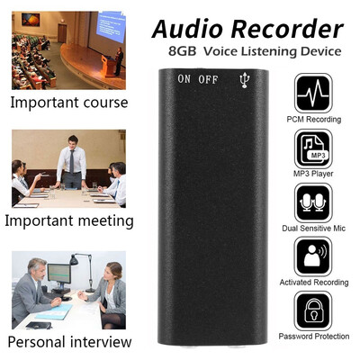 

Mini Spy Audio Recorder USB Flash Voice Listening Device Stores 96 Hours of Audio MP3 Player Pen
