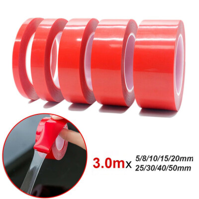 

1 Roll 3M Transparent Double Sided Tape Sticker For Car High Strength High Strength No Traces Clear Acrylic Foam Adhesive