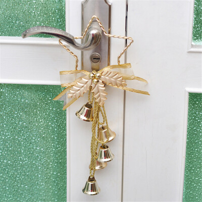 

Toponeto Bowknot Jingle Bell Rings Pendant for Christmas Tree And Door Hanging Decor
