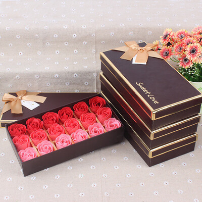 

Gobestart 18Pcs Scented Rose Flower Petal Bath Body Soap Wedding Party Gift