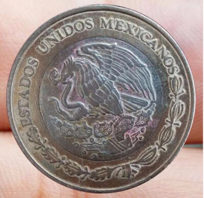 

28mm Used Condition Mexico 10 Peso Coin america