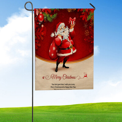 

Tailored Christmas Garden Flag Indoor Outdoor Home Decor Letters Flowers Flag