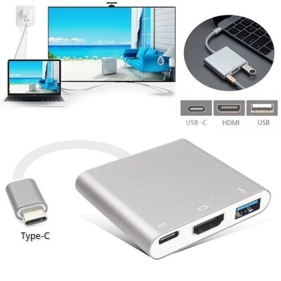 

1080P4K Type C Adapter USB Type C Hub Type-C To Converter with HDMIUSB 30USB C 31 Charging Port for MacBook Huawei