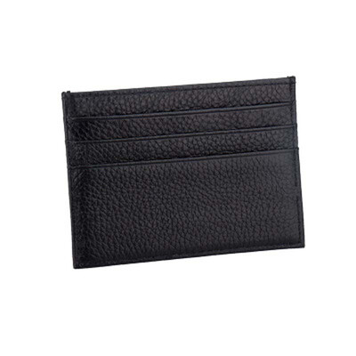 

Wholesale Real Cow Leather ID Card Holder Multi Slot Slim Credit Cash Pocket Mini Travel Bank Business Wallet Case For Men Women