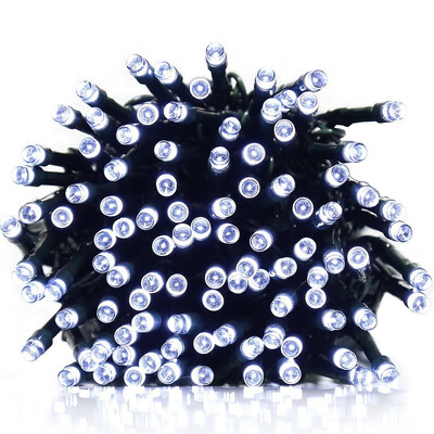 

SUPli 33M 300 - LED Solar Powered Christmas Lights String Lamp Indoor Outdoor Flashing Light Strip Warm