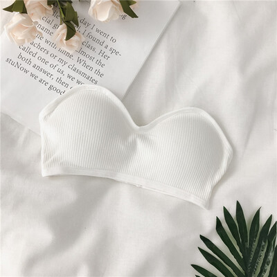 

Women Bras Thread Beauty Back Tube Tops Solid Color Strapless Comfortable Anti-light Ladies Lingerie Sexy Underwear