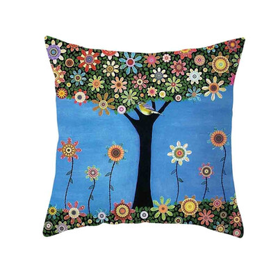 

〖Follure〗Natural Pattern Printing Dyeing Sofa Bed Home Decor Pillow Cover Cushion Cover