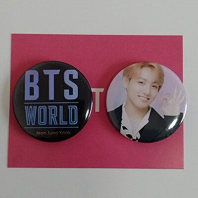 

CAR-TOBBY 2PCSSet Kpop BTS Creative Badge Pin Brooch