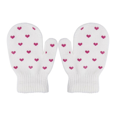 

Lovely Baby Knitting Warm Soft Gloves Kids Boys Girls Candy Colors Heart Stars Pattern Mittens Unisex Cute 3-6 years Gloves