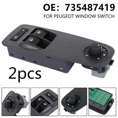 

8 Pins Electric Power Window Switch for PEUGEOT CITROEN BOXER DUCATO FIAT 735487419 Hot