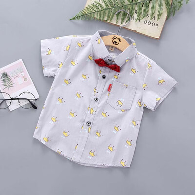 

Children Boys Shirts Summer Kids Baby Shirt For Boy Short Sleeve Tops Child Printed Boys Clothes Toddler boy blouse