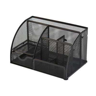

Toponeto Durable Metal Pen Holder Multi-function Pen BarrelS Desktop Storage Office