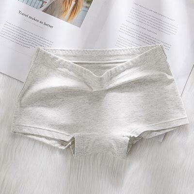 

Pure Super-Thin One-Piece Seamless Underwear WomenS Middle Waist High Elastic Cotton Smooth Soft Invisible Flat Pants