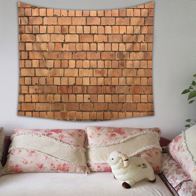 

Gobestart Retro Brick Print Print Home Tapestry Wall Hanging Wall Decoration 150x130cm