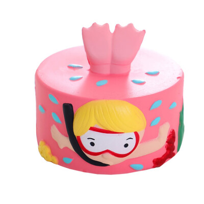 

Tailored 9cm Jumbo Cartoon Diver Cake Super Slow Rising Squeeze Stress Reliever Toys