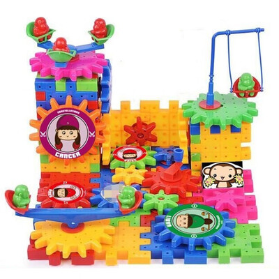 

Gobestart Childrens Electric Variety Building Blocks Assembled Electronic Gear Assembling