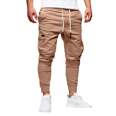 

Gobestart Fashion Mens Sport Pure Color Bandage Casual Loose Sweatpants Drawstring Pant