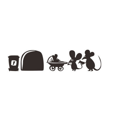 

Funny Love Mouse Hole Wall Stickers For Kids Rooms Wall decals vinyl Mural Art Home decoration Vintage Poster New