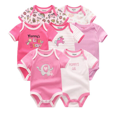 

Newest 7PCS Baby Boys Clothes Rompers Baby Girls Clothes Newborn Bodysuits Babywear Cotton 0-12M For Babies Outwear Clothing Sets