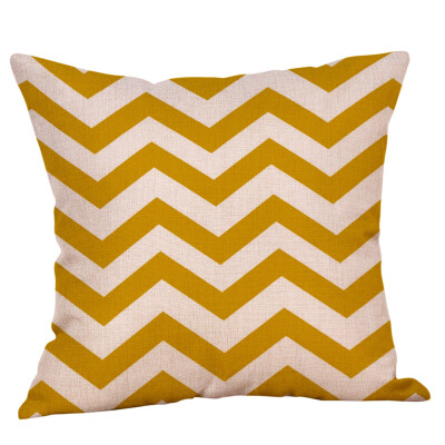 

Siaonvr Mustard Pillow Case Yellow Geometric Fall Autumn Cushion Cover Decorative