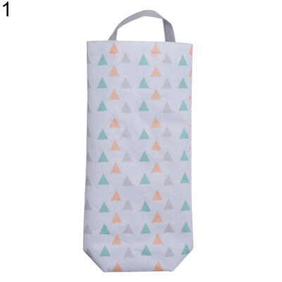 

Fashion Grid Pattern Hanging Kitchen Garbage Storage Packing Pouch Bag