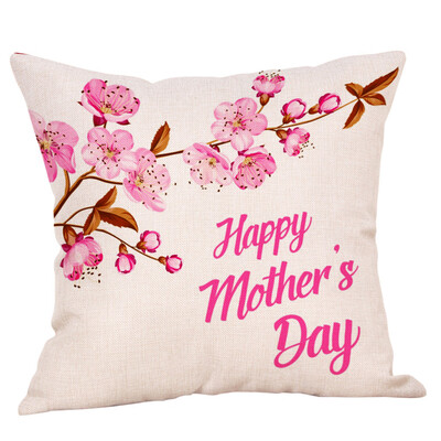 

〖Follure〗Mothers Day Printing Cotton Linen Pillow Case Cushion Cover Sofa Home Decor