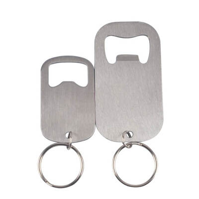 

2pcs Key Chain Simple Bottle Opener Beer Bar Stainless Steel Screwdriver Fashion Aerated water Opening Tool