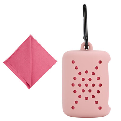 

Portable Fast Drying Microfiber Face Sports Cool Towel with Silicone Case Suitable for Outdoor Travelling Swimming Mountaineering