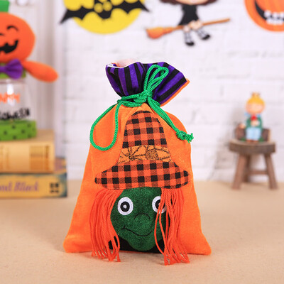 

〖Follure〗Halloween Cute Witches Candy Bag Packaging Children Party Storage Bag Gift