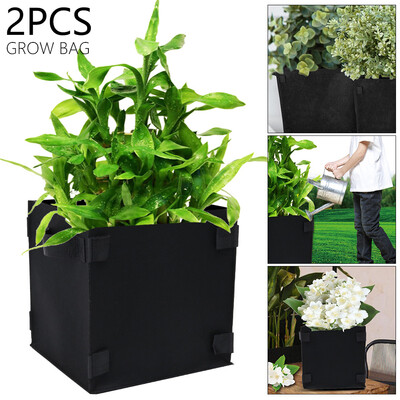 

black flet plant grow bags protect root area plant grow bags with Handles Air Root Pruning for Nursery Garden&Planting Grow
