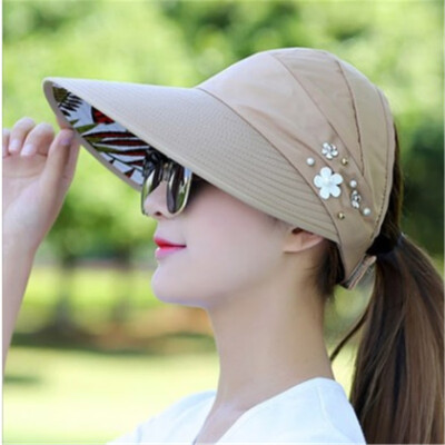 

Summer empty hat damp anti-ultraviolet Korean version spring&summer foldable sunscreen hat sunshade hat hat woman