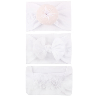 

3pcs Kids Headband For Girl Bow Floral Hairbands Turban Knot Kids Turbans Accessoire Faixa Cabelo Para Bebe Headband Baby Girl
