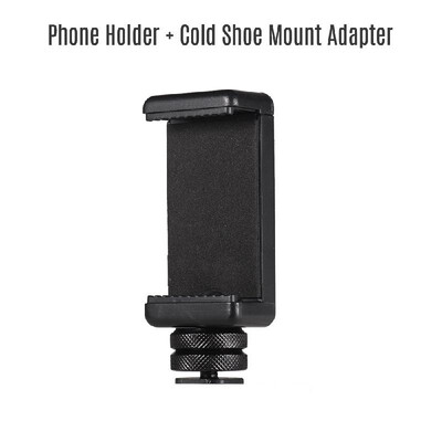 

Adjustable Phone Holder Smartphone Clip Flexible Ballhead Adapter Mount with 14 Inch Screw