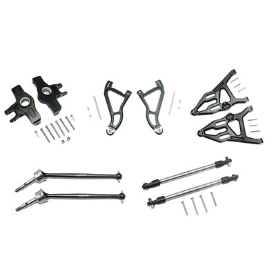 

Tailored Front Upper & Lower Arms Knuckle Arms Harden Steel CVD SST For TRAXXAS UDR