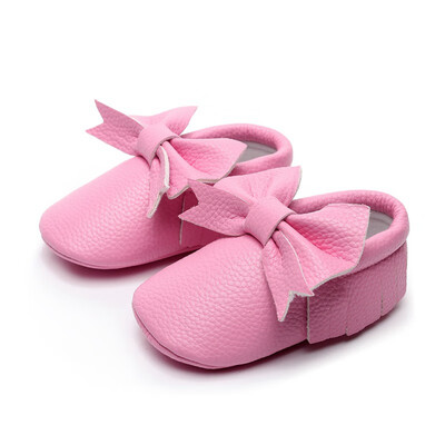 

Newborn Baby Girl Shoes Cute Solid Color Princess Baby Anti-slip On Shoes 0-2T Toddler First Walkers Spring Autumn