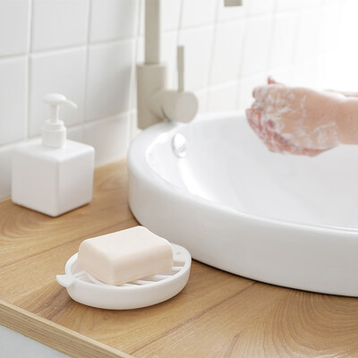 

Compact Double-layer Processing Custom Soap Box Advanced Plastic Bathroom Drain Soap Tray Soap Box