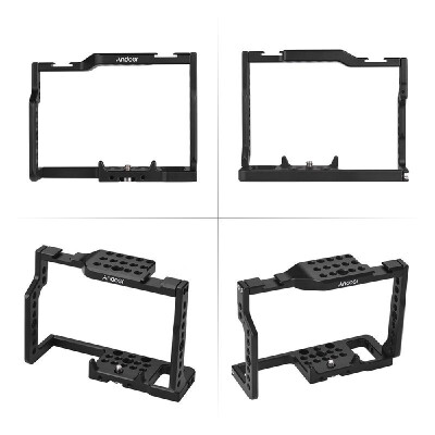 

Andoer G85 Aluminum Alloy Camera Cage Top Handle Kit with Many 14"&38" Mounting Holes 2 Cold Shoe Socket for Panasonic G85