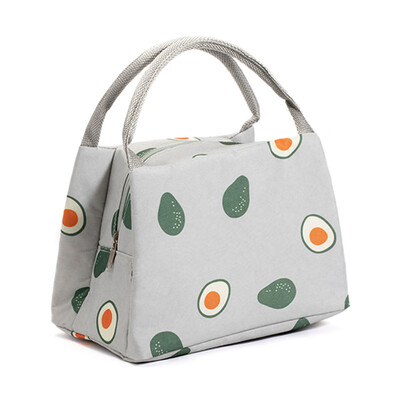 

Cute Cartoon Lunch Bag Oxford Insulated Soft Leakproof Liner Tote Bag for Picnic Boating Beach Fishing Work School