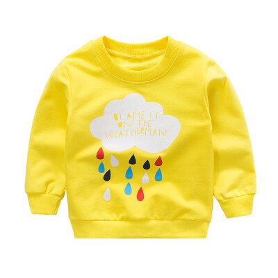 

Kids Baby Boys Girls Cotton Jumper Sweatshirt Casual Print O-Neck Long Sleeve Tops Clothing