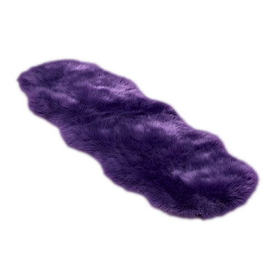 

Living roombedroom Rug Antiskid Ellipse Faux Sheepskin Fur Cushion Area Rugs for Bedroom Floor Shaggy Silky Plush Carpet